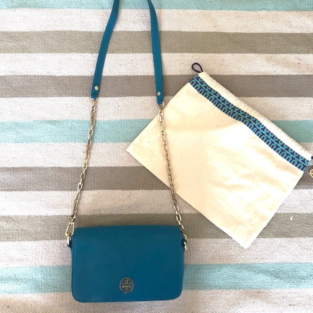 TORY BURCH light blue bag - GOOD CONDITION